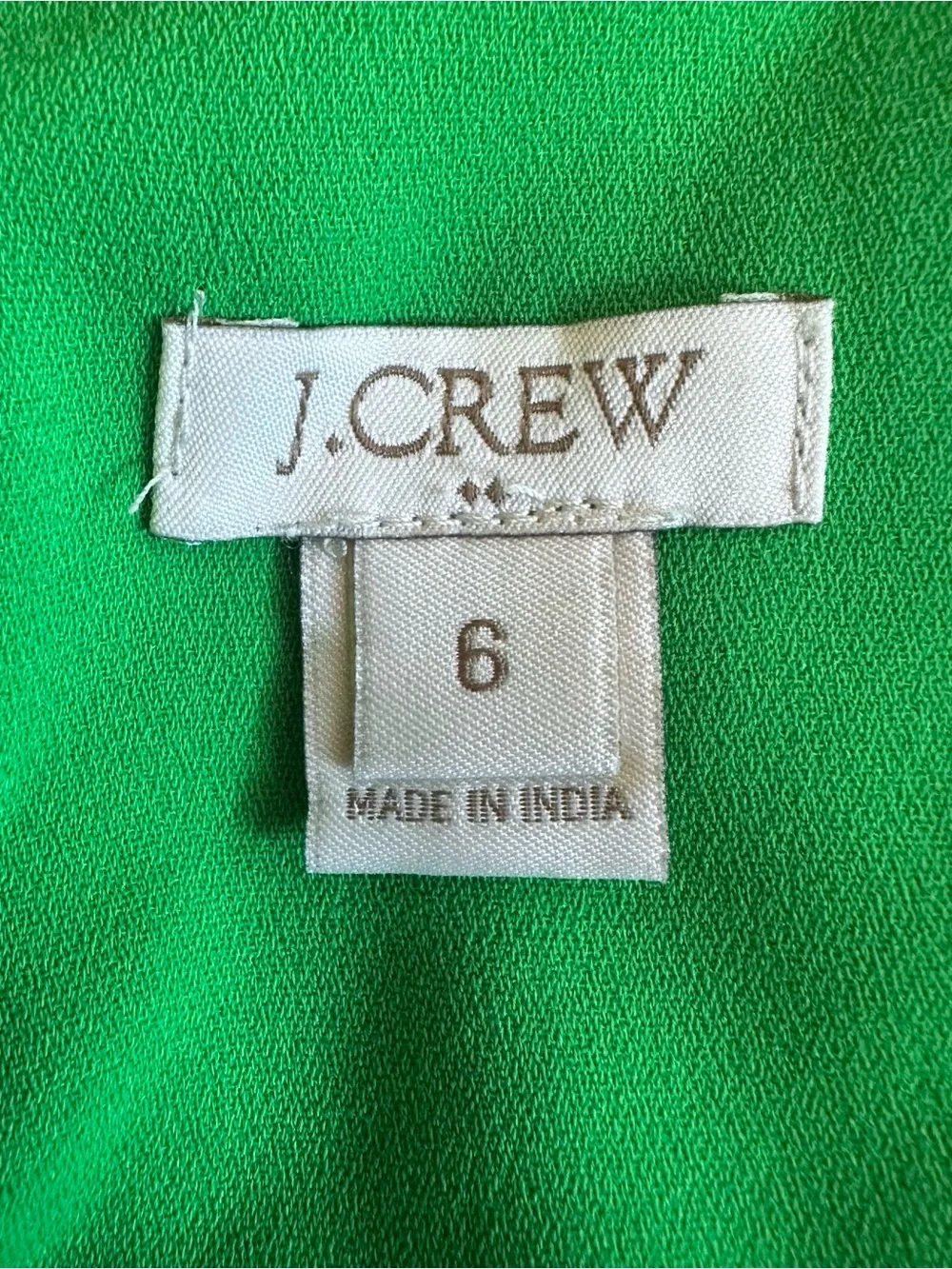 J. Crew Women’s Bright Green Flutter Sleeve Blouse Top Size 6 Office Work Preppy